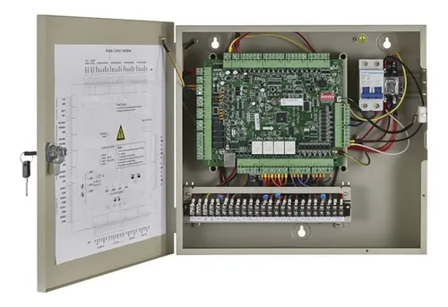 Dispositivo Hikvision Controlador de Acceso, 4 Puertas, 8 Lectores, kit fuente