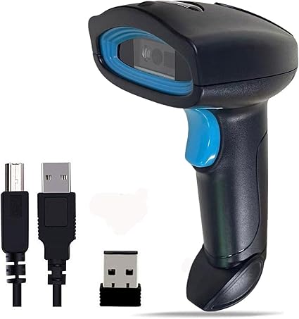 Dispositivo Lector de Codigos de barras de mano bluetooth 1D y 2D QR, USB dongle