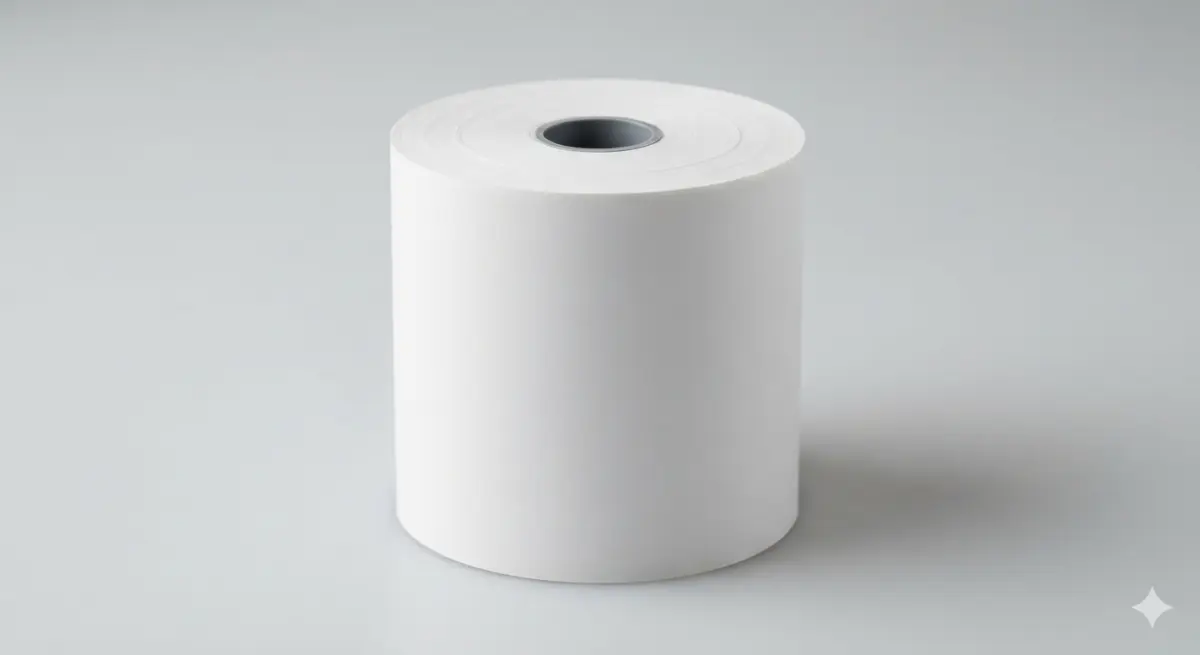 Dispositivo Rollo de papel termico 80mmX160m, 80g cono 1inch