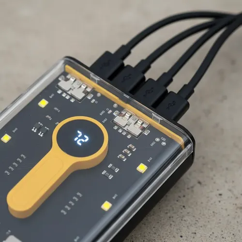 Dispositivo POWER BANK SPEEDMIND 20.000 mAh, 3,7V 74Wh CABLES INTEGRADOS
