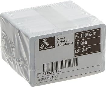 Dispositivo TARJETA PVC CR80 BLANCA 100 UNIDADES